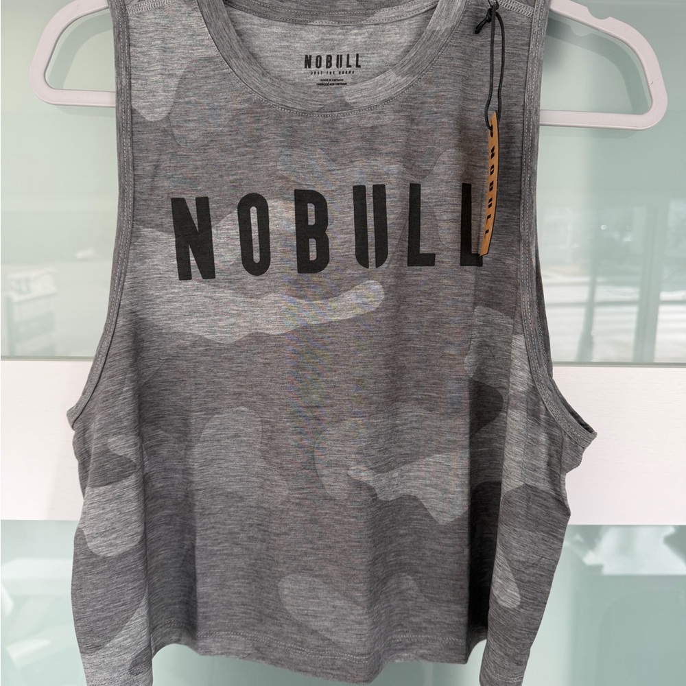 NOBULL Women's Gray Camo Muscle Tee